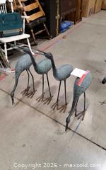 MaxSold Auction: Set of four outdoor crane statues - Frederick (Maryland, USA) PARTNER MANAGED Reseller Online Auction - English Muffin Way