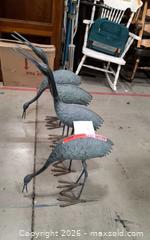 MaxSold Auction: Set of four outdoor crane statues - Frederick (Maryland, USA) PARTNER MANAGED Reseller Online Auction - English Muffin Way