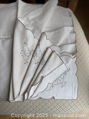 MaxSold Auction: Antique French Damask Napkin Set. Handmade. Beautiful Design!  - Los Altos (California, USA) SELLER MANAGED Estate Sale Online Auction - Newcastle Drive