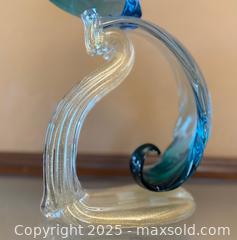 MaxSold Auction: RARE Large Vintage Alfredo Barbini Murano Glass Peacock: Venetian Art Glass Decor | 1 of 2 - Los Altos (California, USA) SELLER MANAGED Estate Sale Online Auction - Newcastle Drive