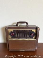 MaxSold Auction: Vintage 1949 Admiral Briefcase Radio  - Los Altos (California, USA) SELLER MANAGED Estate Sale Online Auction - Newcastle Drive