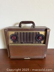 MaxSold Auction: Vintage 1949 Admiral Briefcase Radio  - Los Altos (California, USA) SELLER MANAGED Estate Sale Online Auction - Newcastle Drive