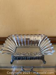 MaxSold Auction: Vintage Art Deco Indiana Glass Prism Centerpiece Console Dish & F B Rogers Silver Plate Base - Los Altos (California, USA) SELLER MANAGED Estate Sale Online Auction - Newcastle Drive