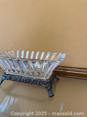 MaxSold Auction: Vintage Art Deco Indiana Glass Prism Centerpiece Console Dish & F B Rogers Silver Plate Base - Los Altos (California, USA) SELLER MANAGED Estate Sale Online Auction - Newcastle Drive