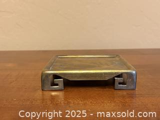 MaxSold Auction: Vintage Asian Mid-Century Chinoiserie Brass Plant / Display Stand - Los Altos (California, USA) SELLER MANAGED Estate Sale Online Auction - Newcastle Drive