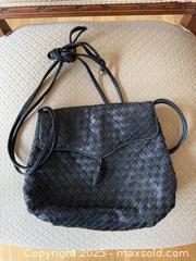 MaxSold Auction: Vintage Bottega Veneta Style Black Intrecciato Weave Pochette Crossbody Flap Bag - Los Altos (California, USA) SELLER MANAGED Estate Sale Online Auction - Newcastle Drive
