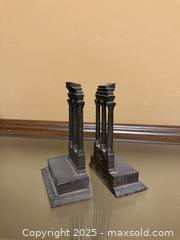 MaxSold Auction: Vintage BRADLEY & HUBBARD B&H Temple of Castor and Pollux Cast Iron Bookends - Los Altos (California, USA) SELLER MANAGED Estate Sale Online Auction - Newcastle Drive