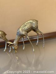 MaxSold Auction: Vintage Brass Reindeer Figurines With Red Ribbon - Los Altos (California, USA) SELLER MANAGED Estate Sale Online Auction - Newcastle Drive