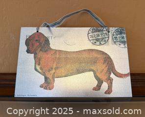 MaxSold Auction: Vintage Dachsund Postcard Stamp Magnet Board Hanging Wall Art Decor - Los Altos (California, USA) SELLER MANAGED Estate Sale Online Auction - Newcastle Drive