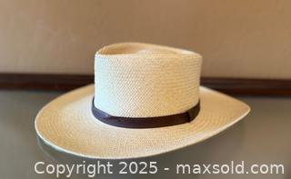 MaxSold Auction: Vintage Eddie Bauer Panama Hat: Handwoven Straw Summer Sun Hat  - Los Altos (California, USA) SELLER MANAGED Estate Sale Online Auction - Newcastle Drive