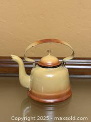 MaxSold Auction: Vintage Enameled Tea Kettle - Los Altos (California, USA) SELLER MANAGED Estate Sale Online Auction - Newcastle Drive