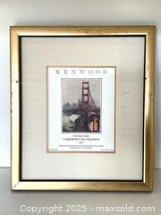 MaxSold Auction: Vintage Framed Art: Kenwood Sonoma Valley Cabernet Sauvignon  - Los Altos (California, USA) SELLER MANAGED Estate Sale Online Auction - Newcastle Drive