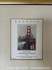 MaxSold Auction: Vintage Framed Art: Kenwood Sonoma Valley Cabernet Sauvignon  - Los Altos (California, USA) SELLER MANAGED Estate Sale Online Auction - Newcastle Drive