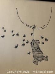 MaxSold Auction: Vintage Framed Art: Original Winnie the Pooh Illustration 1 of 5 - Los Altos (California, USA) SELLER MANAGED Estate Sale Online Auction - Newcastle Drive