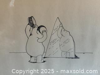 MaxSold Auction: Vintage Framed Art: Original Winnie the Pooh Illustration 4 of 5 - Anxious Pooh - Los Altos (California, USA) SELLER MANAGED Estate Sale Online Auction - Newcastle Drive