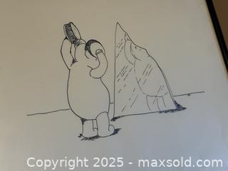 MaxSold Auction: Vintage Framed Art: Original Winnie the Pooh Illustration 4 of 5 - Anxious Pooh - Los Altos (California, USA) SELLER MANAGED Estate Sale Online Auction - Newcastle Drive