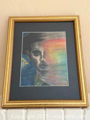 MaxSold Auction: Vintage Framed Art: "Sean" Pastel on Paper - Los Altos (California, USA) SELLER MANAGED Estate Sale Online Auction - Newcastle Drive