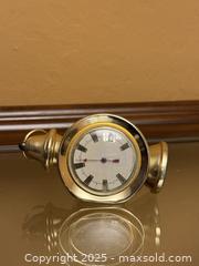 MaxSold Auction: Vintage French Brass Thermometer Hanging Nautical Design - Los Altos (California, USA) SELLER MANAGED Estate Sale Online Auction - Newcastle Drive