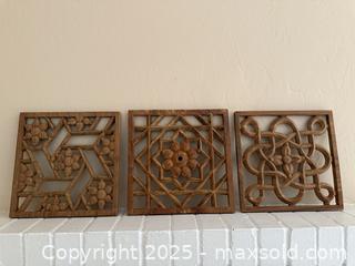 MaxSold Auction: Vintage Groves Hand Carved Teak Jali Panels - Los Altos (California, USA) SELLER MANAGED Estate Sale Online Auction - Newcastle Drive