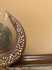MaxSold Auction: Vintage Hand Carved & Painted Brass & Wooden Gong - Los Altos (California, USA) SELLER MANAGED Estate Sale Online Auction - Newcastle Drive