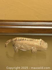 MaxSold Auction: Vintage Hand Carved Wooden Pig - Los Altos (California, USA) SELLER MANAGED Estate Sale Online Auction - Newcastle Drive
