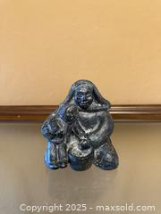 MaxSold Auction: Vintage Hand Made Canadian The Wolf Sculptures: Inuit Mother & Child Cast Iron Figurine - Los Altos (California, USA) SELLER MANAGED Estate Sale Online Auction - Newcastle Drive