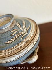 MaxSold Auction: Vintage Handmade Asian Ceramic Stoneware Lidded Pot w/ Handles - Los Altos (California, USA) SELLER MANAGED Estate Sale Online Auction - Newcastle Drive