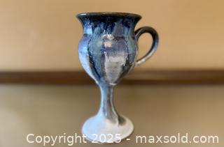 MaxSold Auction: Vintage Handmade Ceramic Stoneware Goblet Mug - Los Altos (California, USA) SELLER MANAGED Estate Sale Online Auction - Newcastle Drive