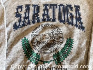 MaxSold Auction: Vintage Hanes Saratoga California State Seal Grey Sweater - Los Altos (California, USA) SELLER MANAGED Estate Sale Online Auction - Newcastle Drive