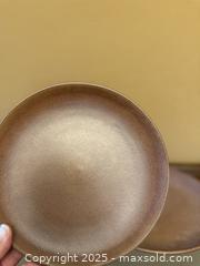 MaxSold Auction: Vintage Heath Ceramics Brown Stoneware Plates - Los Altos (California, USA) SELLER MANAGED Estate Sale Online Auction - Newcastle Drive