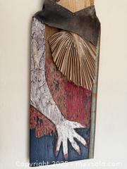 MaxSold Auction: Vintage Large Mixed Media Wooden Sculpture by Theresa Robinson: "A Woman in Her Finery" - Los Altos (California, USA) SELLER MANAGED Estate Sale Online Auction - Newcastle Drive