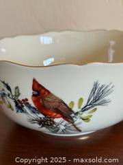 MaxSold Auction: Vintage Lenox Winter Greetings Centerpiece Fine Ivory China Bowl - Los Altos (California, USA) SELLER MANAGED Estate Sale Online Auction - Newcastle Drive