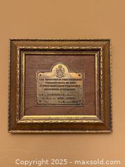 MaxSold Auction: Vintage Look "Poachers Will Be Shot" Brass Wall Plaque Sign Duke of Gumby, 1 Nov 1868 Gamekeeper - Los Altos (California, USA) SELLER MANAGED Estate Sale Online Auction - Newcastle Drive