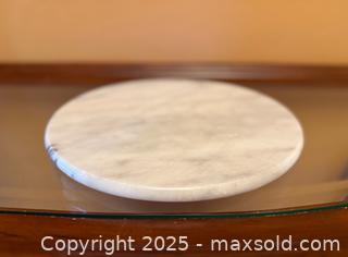MaxSold Auction: Vintage Marble Circular Serving Tray - Los Altos (California, USA) SELLER MANAGED Estate Sale Online Auction - Newcastle Drive