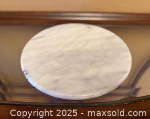 MaxSold Auction: Vintage Marble Circular Serving Tray - Los Altos (California, USA) SELLER MANAGED Estate Sale Online Auction - Newcastle Drive