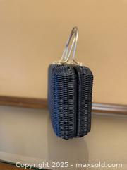 MaxSold Auction: Vintage MCM Black Wicker Handbag / Purse - Los Altos (California, USA) SELLER MANAGED Estate Sale Online Auction - Newcastle Drive