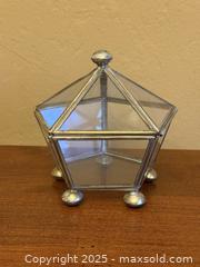 MaxSold Auction: Vintage Mid-Century Brass & Beveled Glass Trinket Box - Los Altos (California, USA) SELLER MANAGED Estate Sale Online Auction - Newcastle Drive