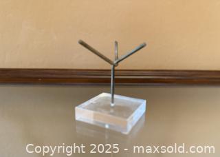 MaxSold Auction: Vintage Mid-Century Lucite and Metal Display Stand - Los Altos (California, USA) SELLER MANAGED Estate Sale Online Auction - Newcastle Drive