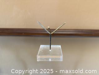 MaxSold Auction: Vintage Mid-Century Lucite and Metal Display Stand - Los Altos (California, USA) SELLER MANAGED Estate Sale Online Auction - Newcastle Drive