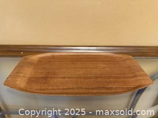 MaxSold Auction: Vintage Mid-Century Teak Wooden Serving Tray - Los Altos (California, USA) SELLER MANAGED Estate Sale Online Auction - Newcastle Drive
