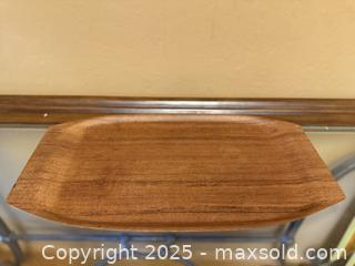 MaxSold Auction: Vintage Mid-Century Teak Wooden Serving Tray - Los Altos (California, USA) SELLER MANAGED Estate Sale Online Auction - Newcastle Drive