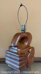 MaxSold Auction: Vintage Mid-Century Witco Style Hand Carved Abstract Figure Wooden Table Lamp. Rare! - Los Altos (California, USA) SELLER MANAGED Estate Sale Online Auction - Newcastle Drive