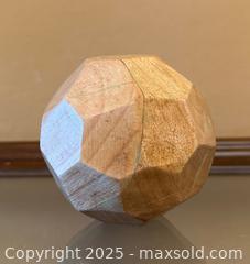 MaxSold Auction: Vintage Mid-Century Wooden Geometrical Sphere - Los Altos (California, USA) SELLER MANAGED Estate Sale Online Auction - Newcastle Drive