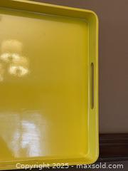 MaxSold Auction: Vintage Mid-Century Yellow Enamel Serving Tray - Los Altos (California, USA) SELLER MANAGED Estate Sale Online Auction - Newcastle Drive
