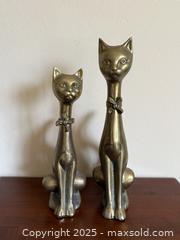 MaxSold Auction: Vintage Mid Century Pair of Tall Brass Cat Figures Heavy Hollywood Regency - Los Altos (California, USA) SELLER MANAGED Estate Sale Online Auction - Newcastle Drive