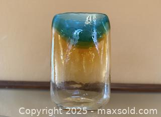 MaxSold Auction: Vintage Mulitcolored Sunset Glass Vase - Los Altos (California, USA) SELLER MANAGED Estate Sale Online Auction - Newcastle Drive