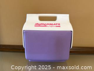 MaxSold Auction: Vintage Munchmate by igloo Purple Ice Chest / Cooler - Los Altos (California, USA) SELLER MANAGED Estate Sale Online Auction - Newcastle Drive
