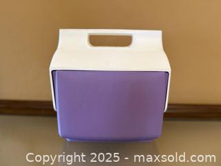 MaxSold Auction: Vintage Munchmate by igloo Purple Ice Chest / Cooler - Los Altos (California, USA) SELLER MANAGED Estate Sale Online Auction - Newcastle Drive