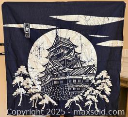 MaxSold Auction: Vintage Okayama Castle Furoshiki Tapestry Cloth - Los Altos (California, USA) SELLER MANAGED Estate Sale Online Auction - Newcastle Drive
