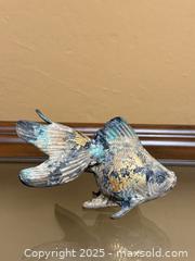 MaxSold Auction: Vintage Painted Cast Metal Handmade Decorative Goldfish - Los Altos (California, USA) SELLER MANAGED Estate Sale Online Auction - Newcastle Drive
